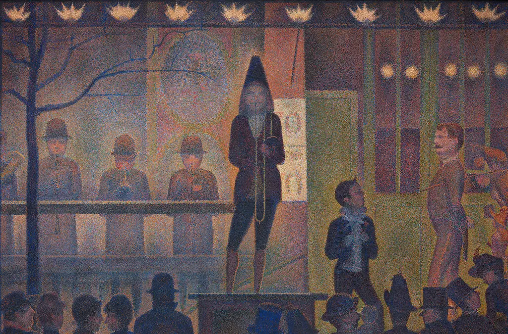 Circus Sideshow (Parade de Cirque) in Detail Georges Seurat